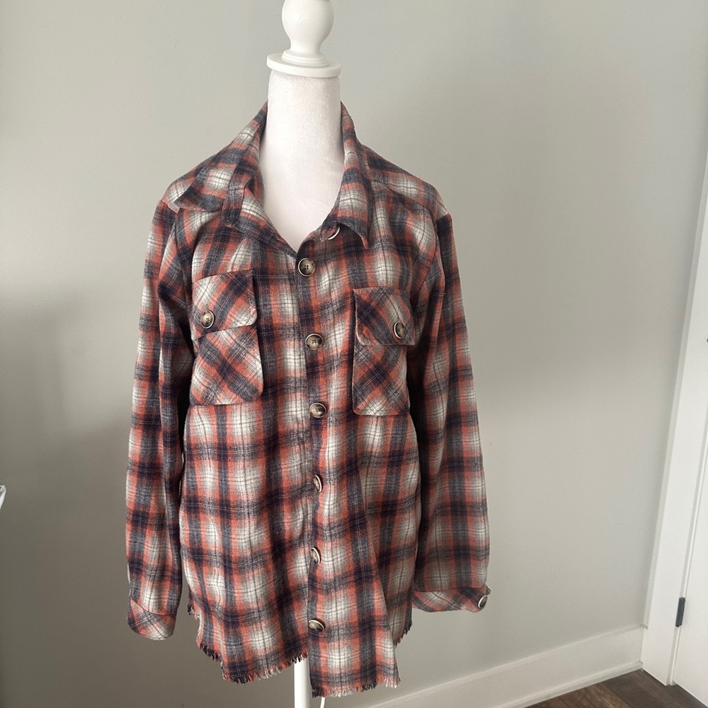 DEMOCRACY Multicolor Plaid Shirt-Size M